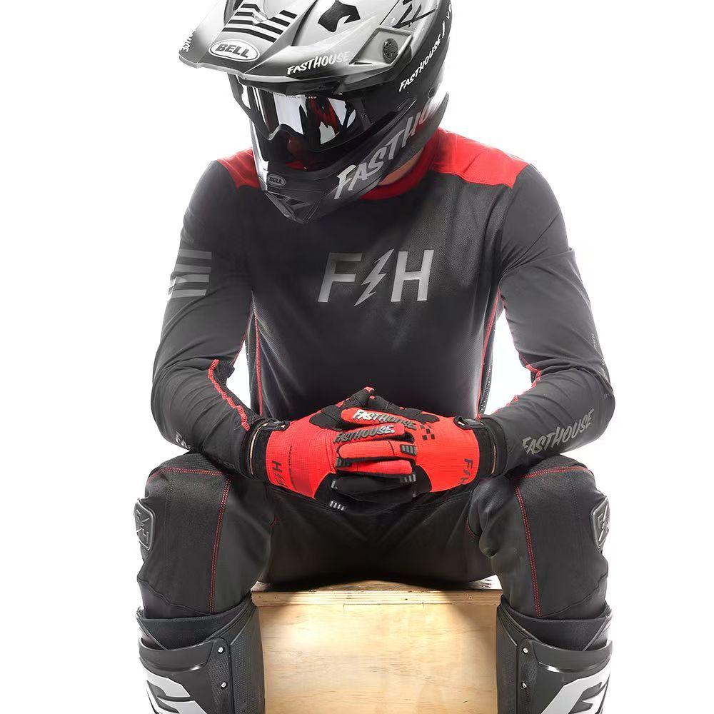 Fsathouses Motorcycle Jersey Motorcycle Jersey Jersey Mountain Bike Off-Road Bike Jersey Speed-Down Jersey Quick-Drying Jersey S
