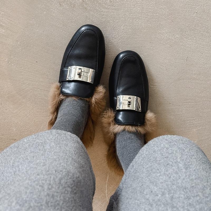 2025 Autumn and Winter New Temperament Round Head High Heel Elastic Boots Leather Thin Boots Versatile Commuter Thick Heel Short Boots Women