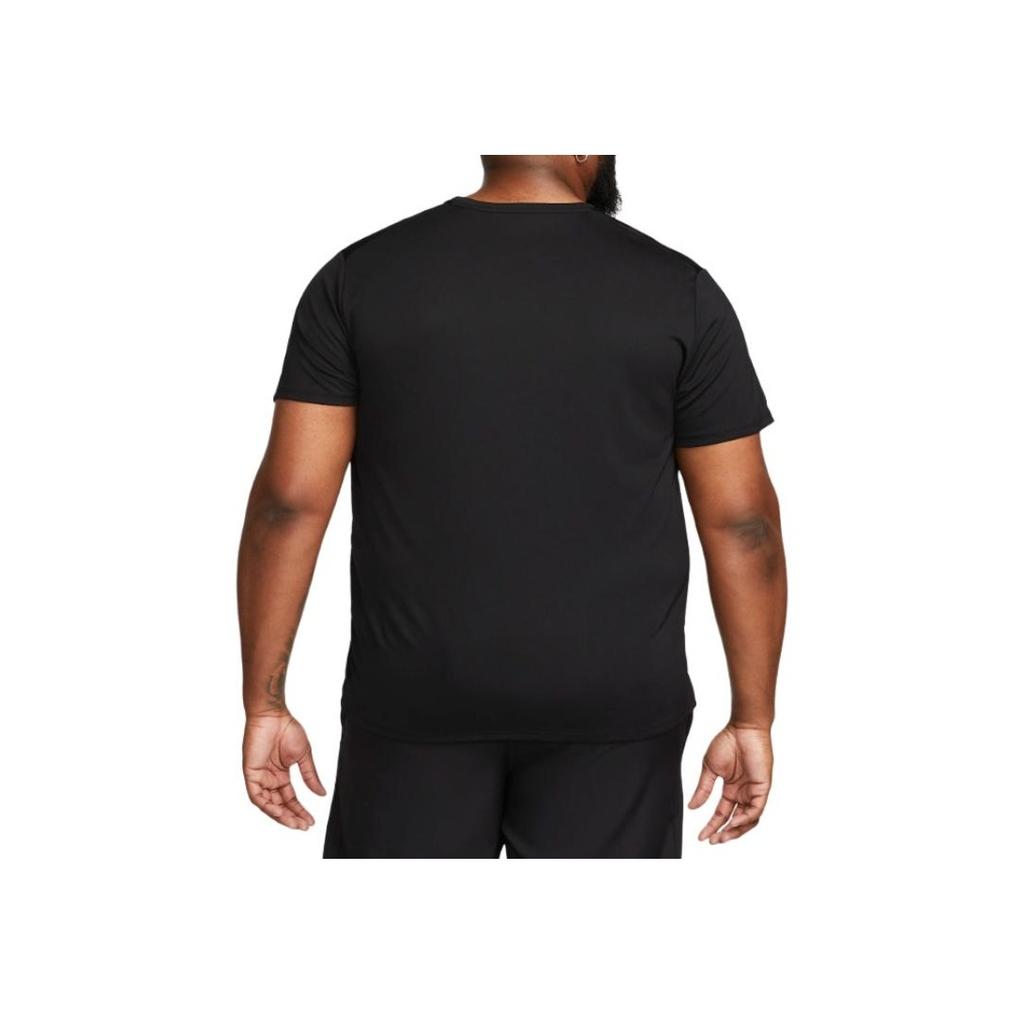 Nike Miler Running T-Shirt With Logo Men Tops Black DV9315-010
