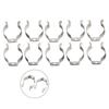 CLIPS Tool Holder 6-28mm Manganese Steel OPEN TYPE SPRING TERRY CLIPS Silver Courtyards Professional Practical