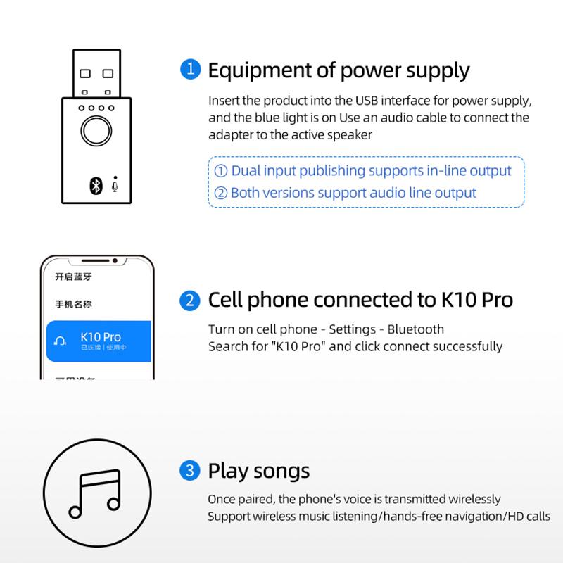 4 In 1 Bluetooth 5.1 Audio Receiver Transmitter Stereo USB Dongle 3.5mm 3.5 AUX RCA Wireless Adapter For Car Kit TV PC Headphone