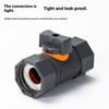 Heavy Duty ABS Construction Double 6mm Female Threaded Fitting Integrated Shutoff Valves Fit For Outdoor Faucets Systems