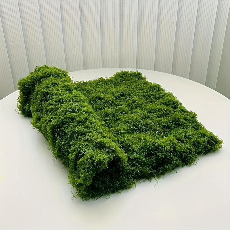 Large Artificial Moss Mat - Lush Green Foliage for Indoor/Outdoor Landscape Beautification, Easy Cutting, Realistic Texture,  Moss Decor