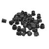 36pcs Hole Plugs 6mm Bar End Caps Plastic Dustproof Durable Erector Pipe for Furniture Table Chair Legs Black