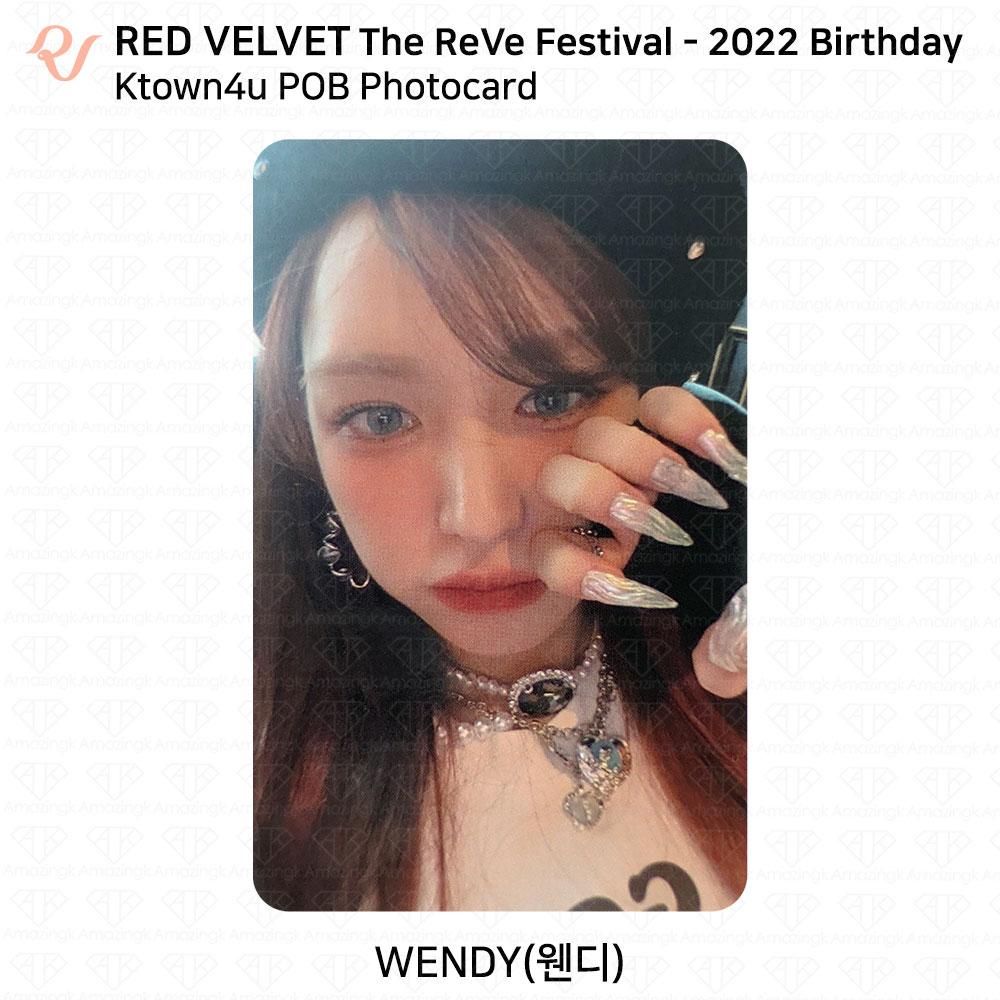 Red Velvet Carte photo d'anniversaire du Reve Festival 2022 POB KT4 AM MS MP SM SW KPOP