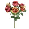 Artificial Flowers Silk Roses Peony Outdoor UV Protection Wedding Bridal Bouquets Home Garden Arch Festival Decoration Diy Gifts