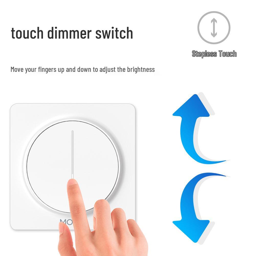 Zigbee Tuya Stepless Dimming Smart Home Rotary Switch with APP & Voice Control