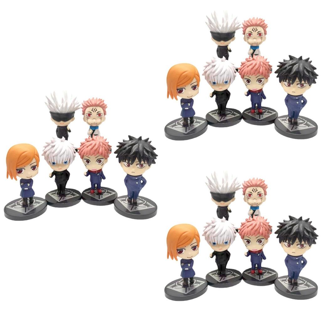 6pcs Set Jujutsu Kaisen Gojo Satoru Kugisaki Action Figures Perfect For Collectors And Kids Gifts