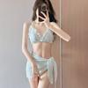 New sexy split swimsuit three-piece bikini Korean ins style hottie pure desire to show thin woman