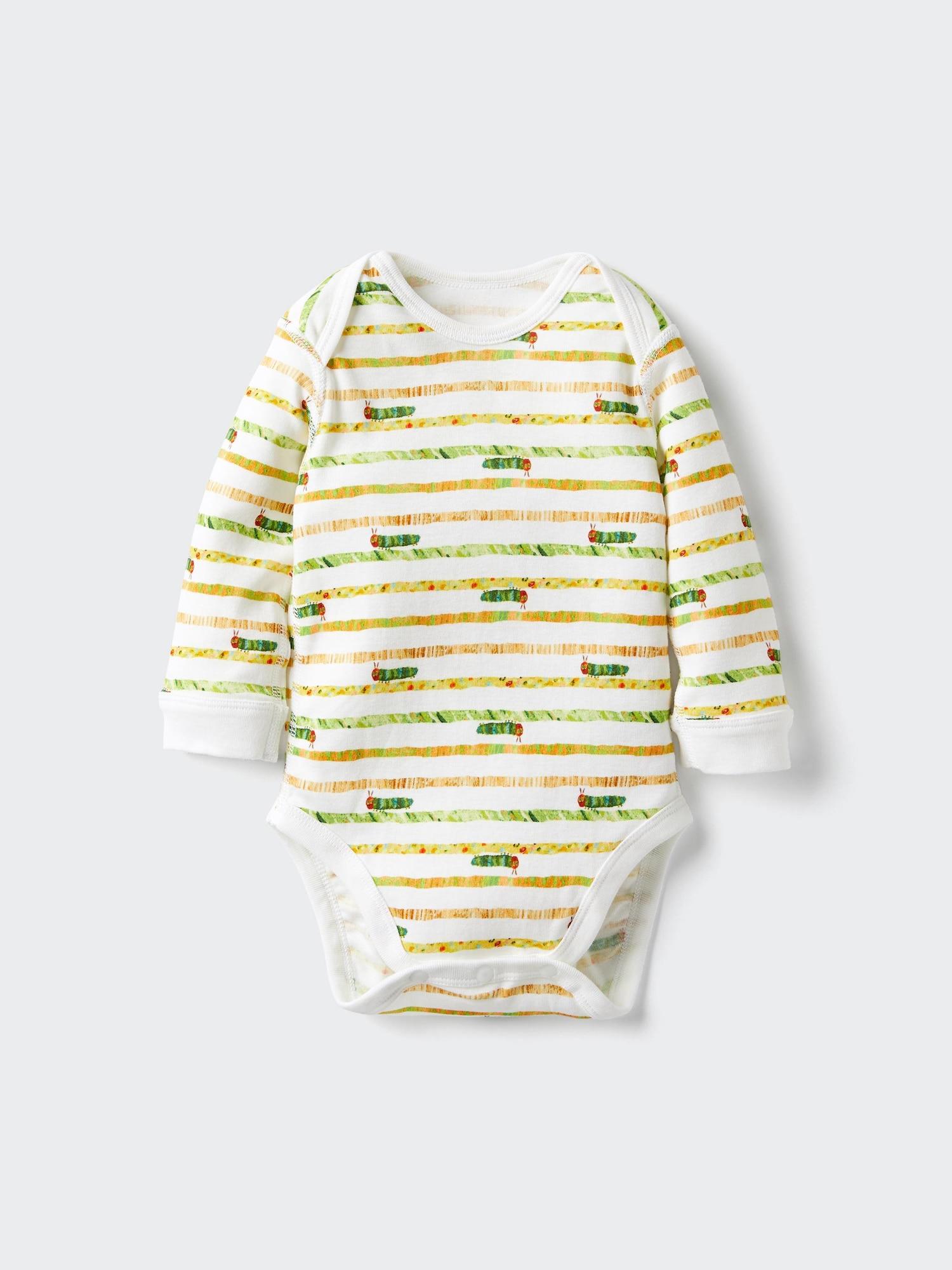 

Uniqlo Bn Picture Book Bodysuit Long Sleeve B 01 OFF WHITE/BABY 70