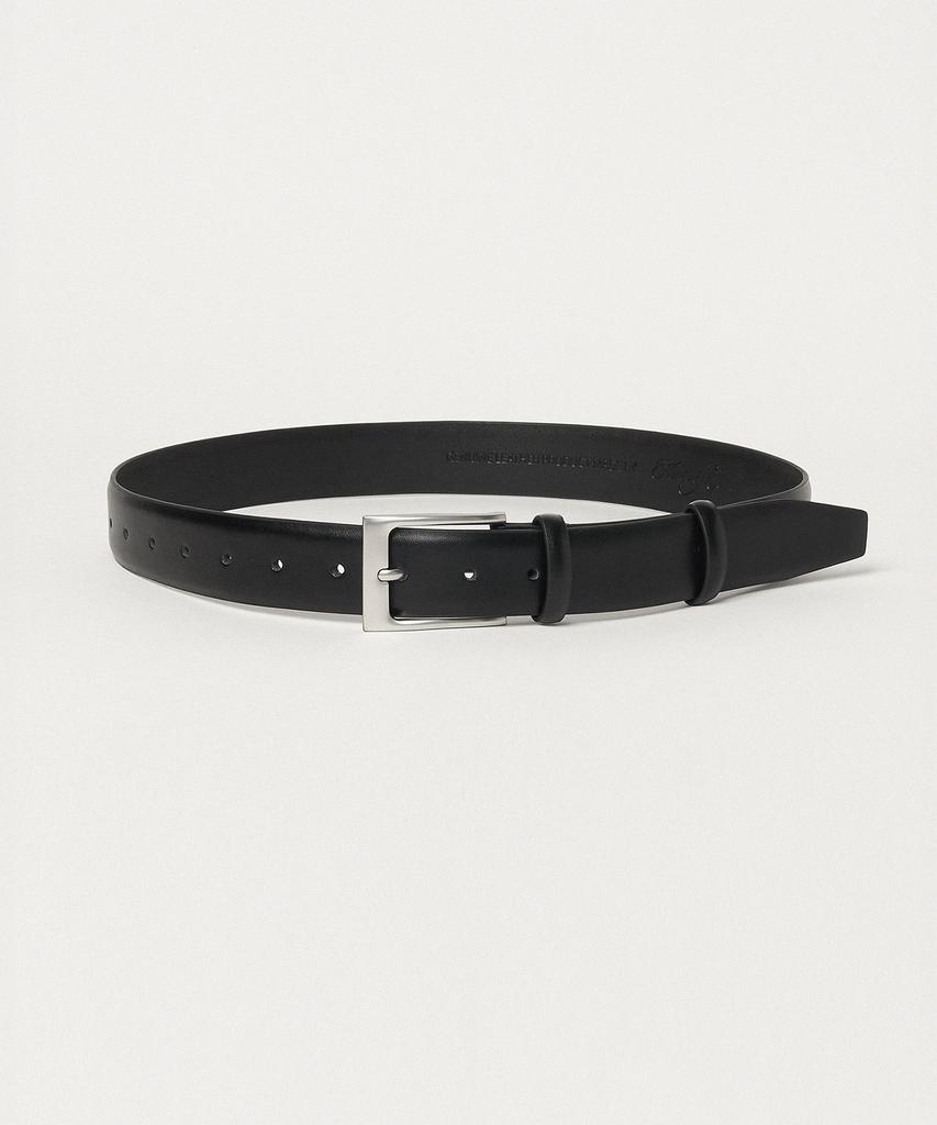 Hauseuobeupondeu Wide Cow Leather Square Belt_Black
