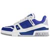 Trainer Cow Leather Low Top Skateboard Shoes Men's Blue 1ADHRV
