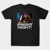 Men Black Print T-shirt Fright Night No-Cut Transfer Paper Print Cotton Tshirt
