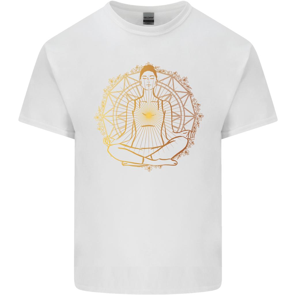 Spiritual Yoga Meditation Peace Unisexs Light Cotton TShirt