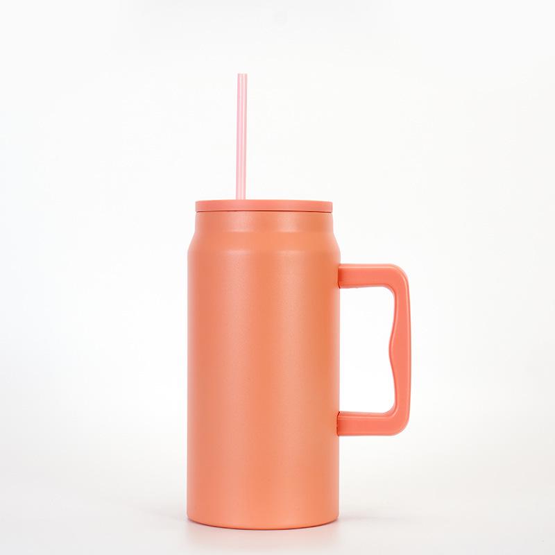 50oz Leak-Proof Portable Straw Cup: Ideal for Hot & Cold Drinks, Outdoor Activities, and Car Use
