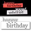 Happy Birthday Letter Cutting Dies DIY Scrapbooking Decor Embossing Stencil