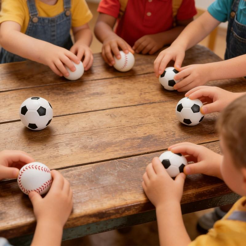 24PCS Elastic Bounce Ball Set For Family Funs Activities And Group Playtimes Stress Relief Toy Accessories