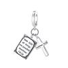 925 Silver Charms Cross Bible Heart Zircon Earrings Beads Pendant Bracelets Necklaces Womens DIY Jewelry Gift