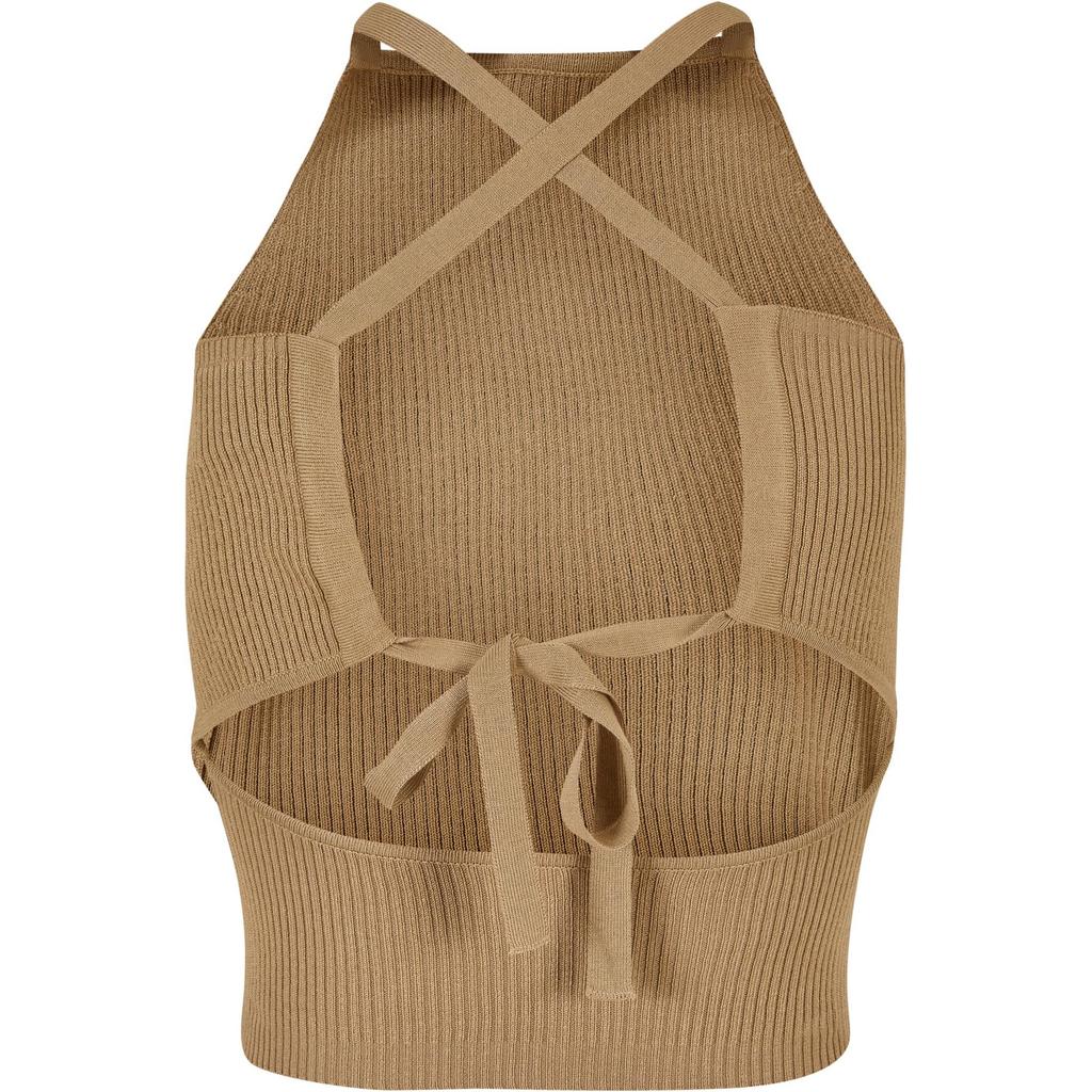 Urban Classics Womens/Ladies Rib Knit Cross Back Top