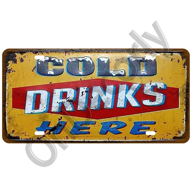 Tin Sign Plate Home Decor Vintage Metal Sign Funny Poster Tinplate Coffee For Bar Pub Club Man Cave Wall Decoration Wine Beer