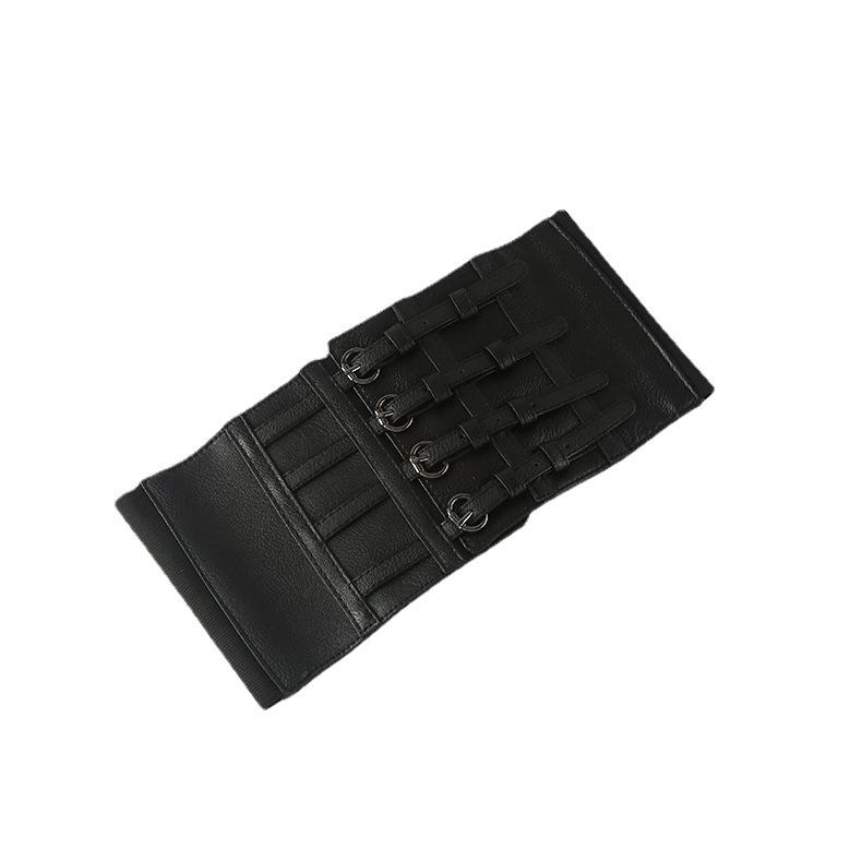 Street Shooting Strap Waist Seal Decoration Black Punk Style Suspender With Suit Belt Women'S Waist