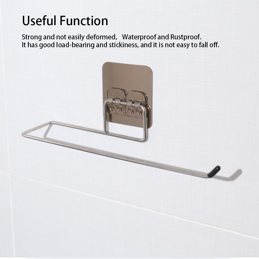 Hanging Toilet Roll Paper Holder Mount Rack Bathroom Dispenser Metal Towel Stand Kitchen Home Storage Accessories Item