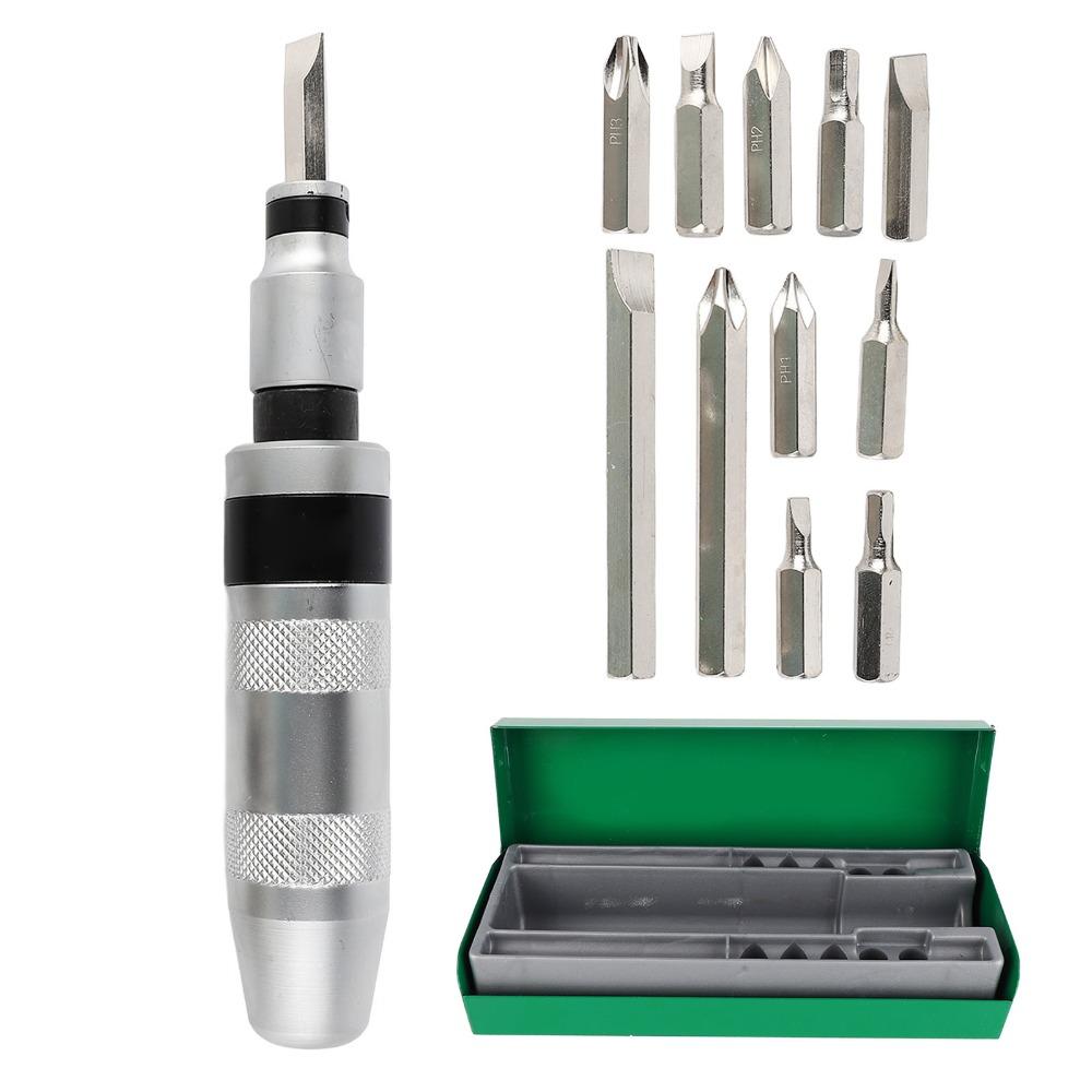 13pcs Reversible Manual Impact Screwdriver Drive Impact Screwdriver For Tighten Fasteners