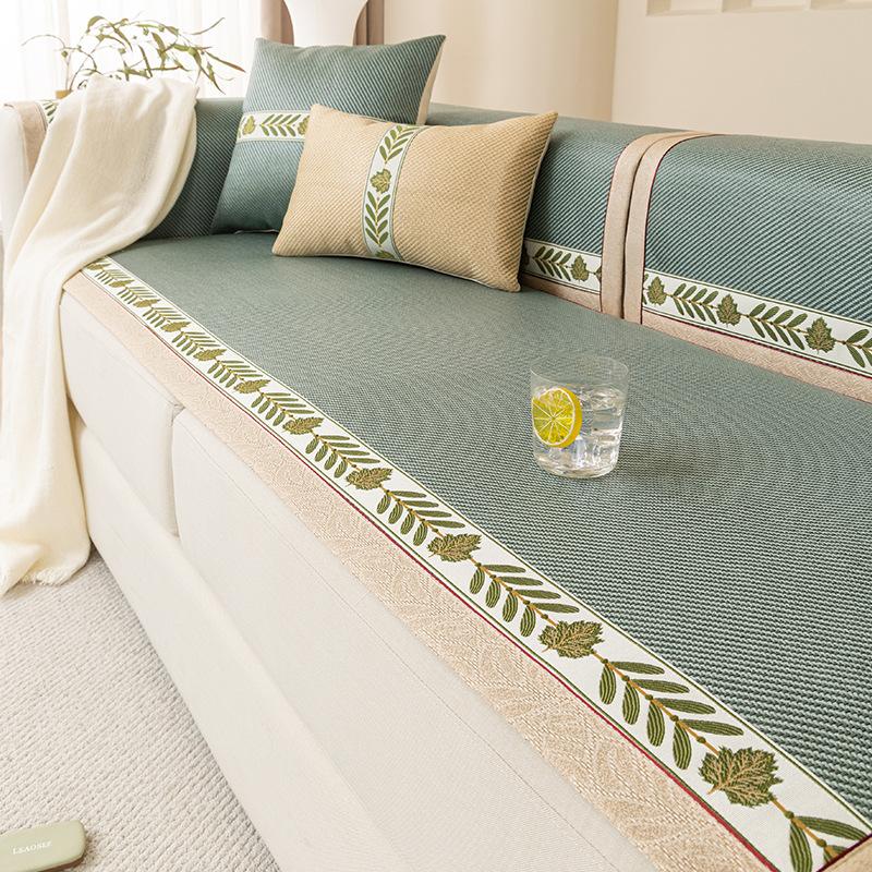 Argy Wormwood Rattan Mat Sofa Cushion Washed Ice Silk Non-Slip Summer Summer Summer Summer Summer Mat Sofa Cover Seat Cushion Ice Pad