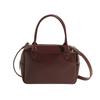 Women's Red Handbags Retro Simple Commuter Small Square Bag  New Fashionable Versatile Solid Color Shoulder Crossbody Bags