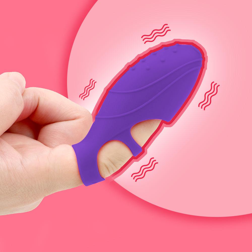 Clit Vibrator Vibrating Finger Sleeves Clitoral Massager Sex Toys for Women