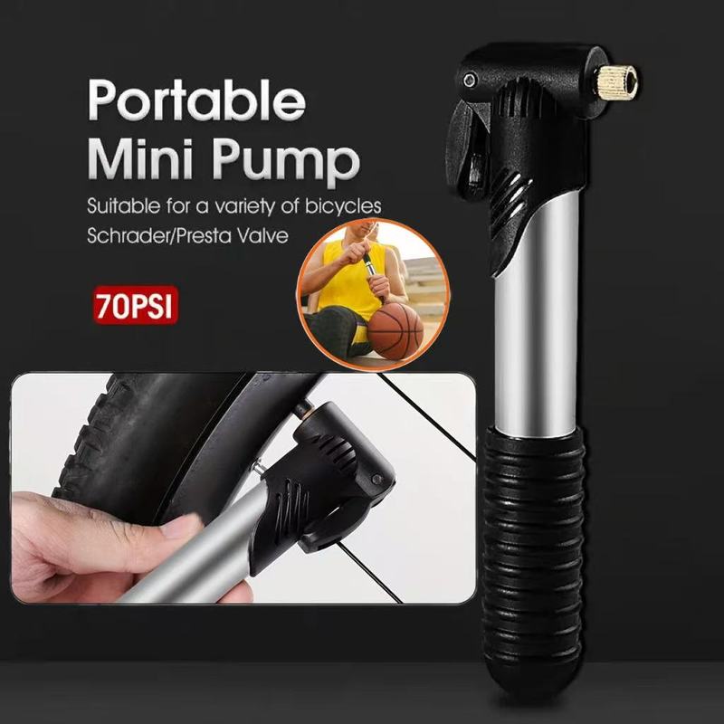 Bicycle Inflator Portable Mini Inflator Basketball Football Inflator Equipment Accessories