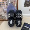 Fashion 2024Women Summer Slippers Platform Rivet Punk Design Sandals Non-Slip Slids Garden Shoes Fashion Casual Heels Sandals For Female