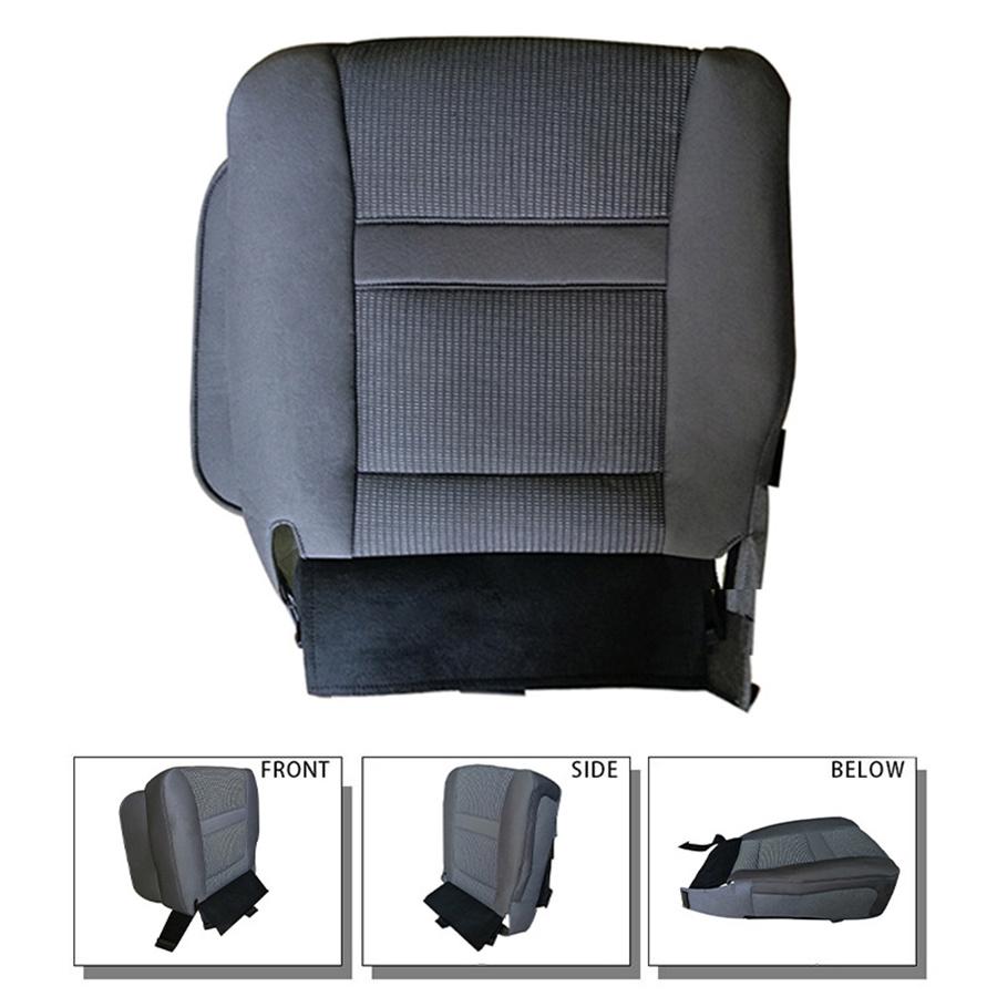 Seat cover ram 06-09 dark gray fabric left main driver