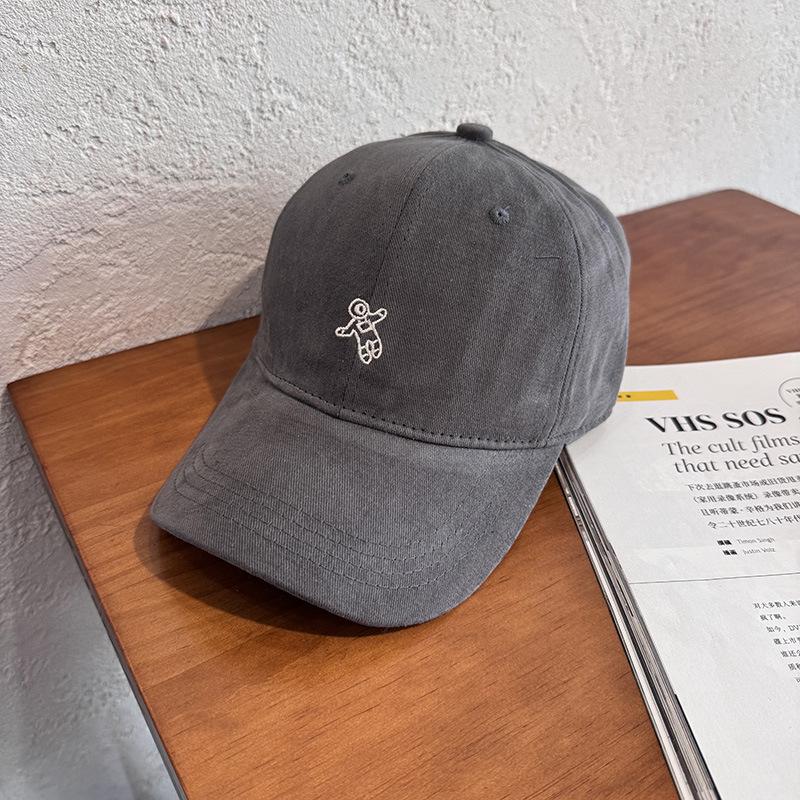 Astronaut baseball cap women's spring summer cute sunshade wide brim hard top showing face small cap casual versatile hat