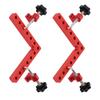 2 Sets 90 Degree Positioning Square Aluminium Alloy Metric Imperial Scale Right Angle Corner Clamp f