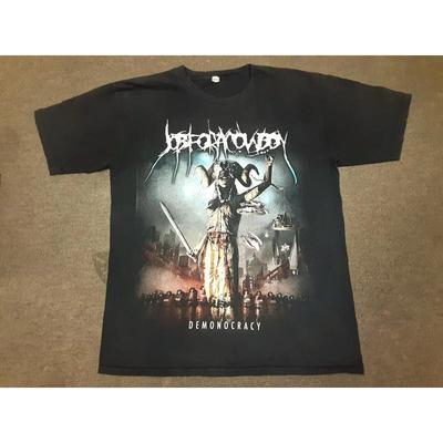 Vtg Job For A Cowboy Demonocracy 2013 Summer Tour Death Metal Band T Shirt