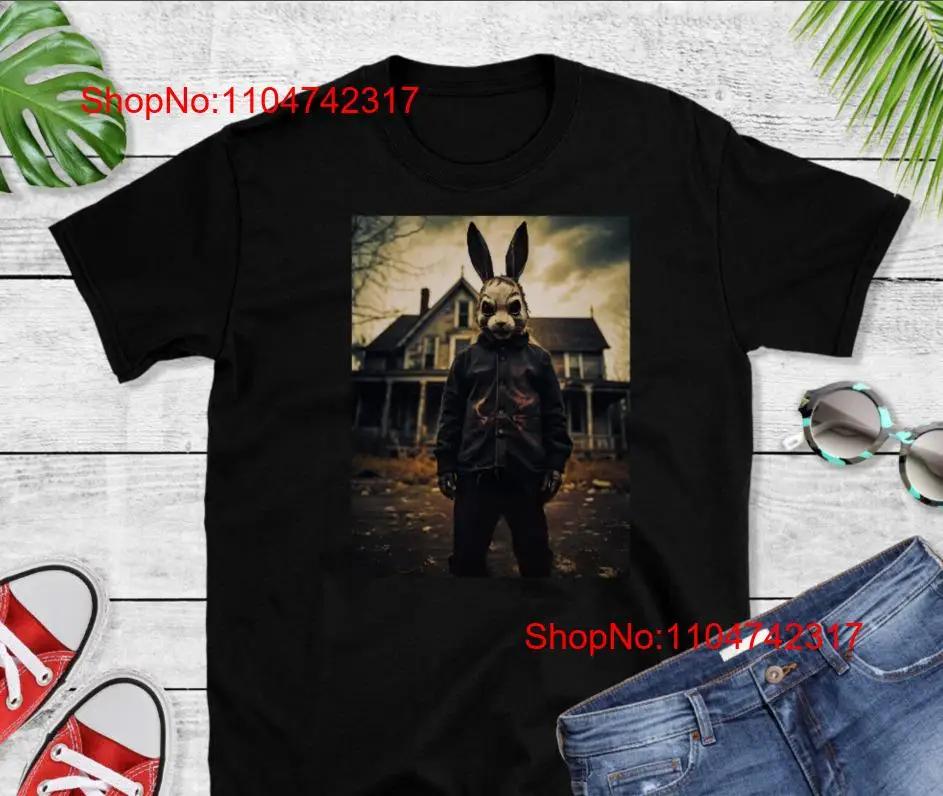 Gothic Horror T Shirt Goth Creepy Spooky Vibes Scary Rabbit Doll vintage Washed Soft graphic designer clothes Slightly Casual