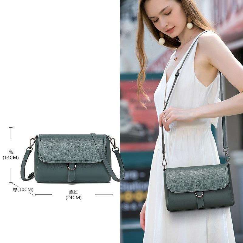 2026 Casual genuine leather crossbody bag new trendy and fashi women'sversatile shoulder bag large capacity handag as gift