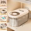 Rotatable Household Rice and Grain Storage Box: Insect & Moisture-Proof, Sealed, Compartmented Bucket