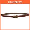 Belt Leather Waist For Summer Fashion Slim Genuine Leather With Gold Buckle