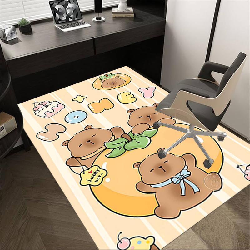

1PC Kapibala Extra Large Non-Slip Floor carpet, Office, family, bedroom, Studio - Large Area Rug Indoor Rugs, Vibrant Colors-W297 60cm by 90cm