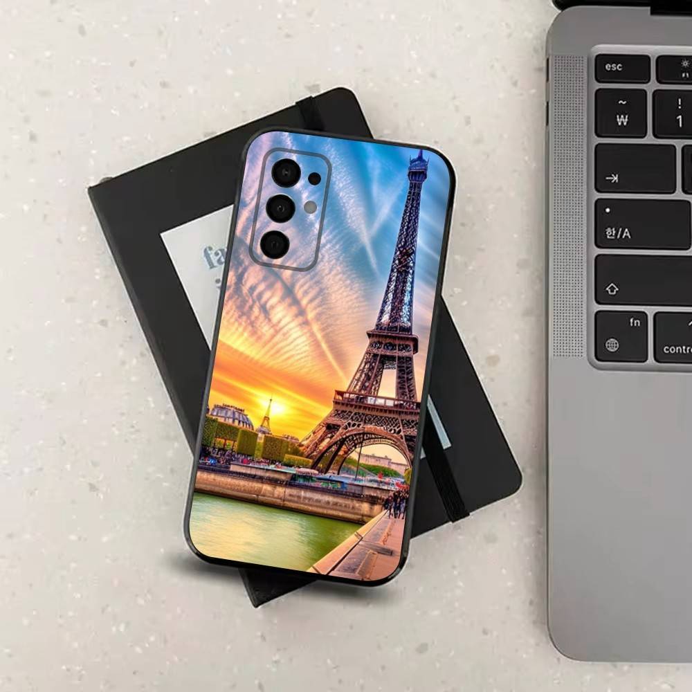 

Eiffel Tower landscape Phone Case For Samsung Galaxy A73,31,32,72,41,53,52,71,22,5G,Note,J7,8,9 Soft Black Silicone Cover SamsungA53 5G