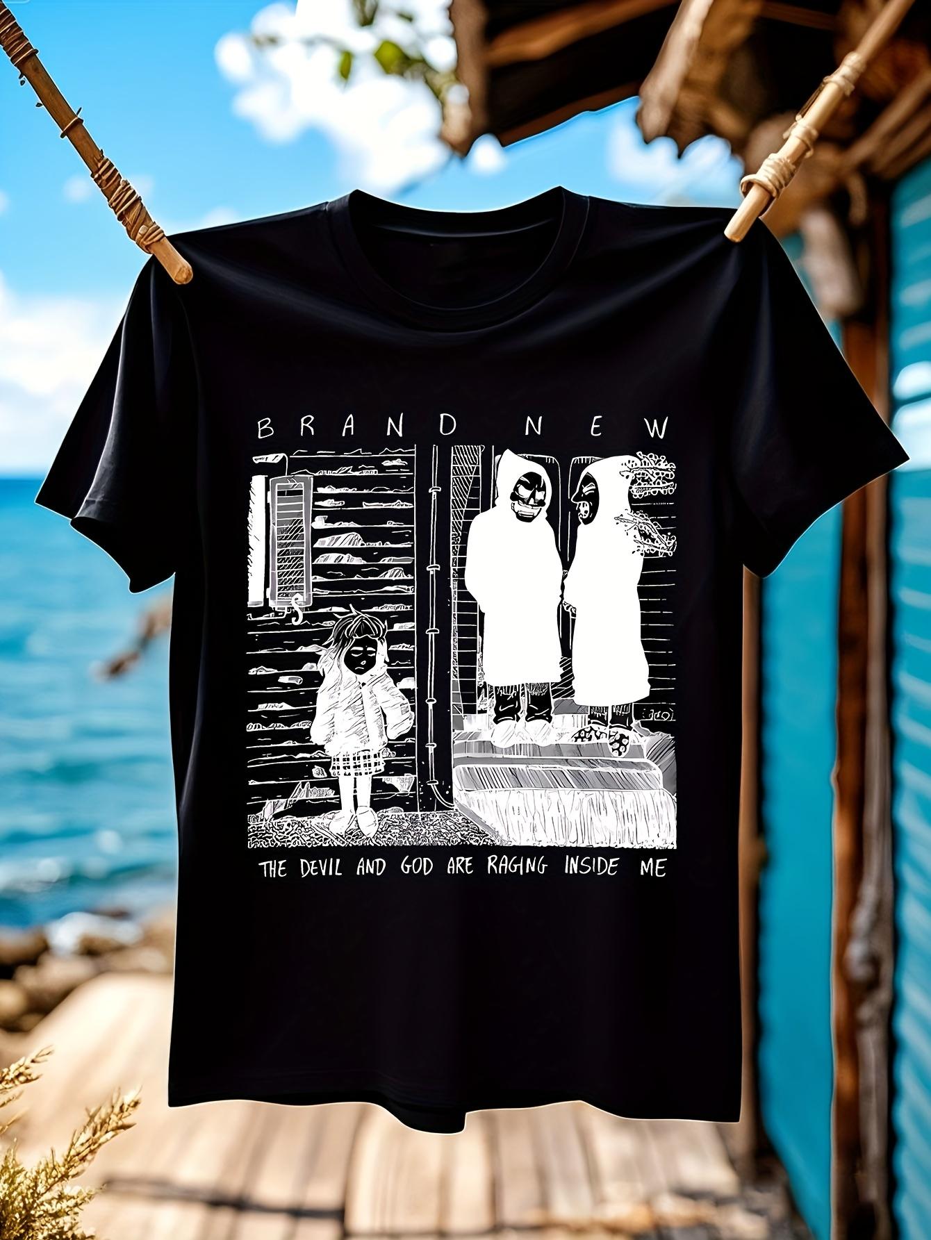 Heavyweight Tshirt - The Devil and God are Raging Inside ... S