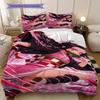 Demon Slayer Nezuko Kamado Duvet Cover | King, Queen, Full, Twin, Anime Cartoon Bedding Set Gift LXRa2