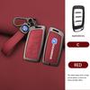 Zinc Alloy Leather Car Remote Key Case Cover Shell Fob For Changan Hunter F70 Cs35 Cs75 Plus Cs85 Coupe Cs95 Protector Keychain