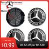 Adesivi per Auto Caldi 4pz 75mm/65mm Nuovi Tappi Centrali Ruota Neri Coprimozzi Cerchi Badge Per Logo Mercedes Benz A1674015900 Accessori