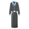 Sancai Women's Faux Two-Piece Cardigan & Skirt Set