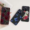 Für Motorola Edge 70 Fusion Niedliche Blume Schmetterling Katze Bemalte Hülle Für Motorola Edge70 Fusion 5G Schwarzes Silikon Weiche Handyhüllen
