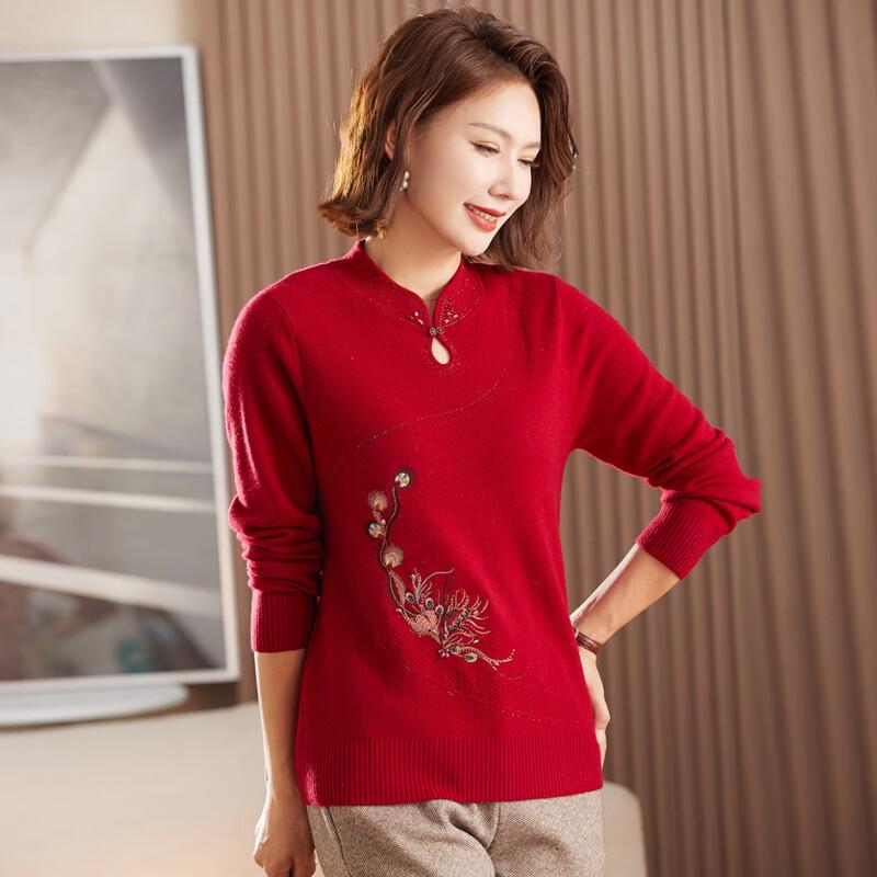 Jianhu Women's 100% Pure Wool Winter Sweater