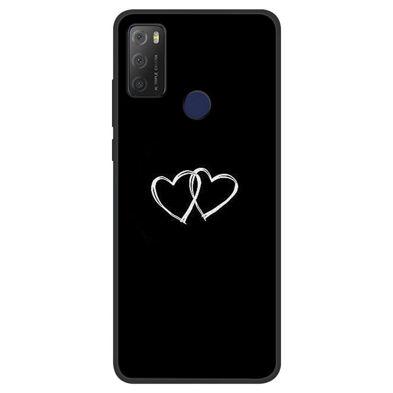For TCL 20Y Case Girl Cat Flower Soft Silicone Back Wolf Shell for TCL 20E 6125F Fundas Phone Cover For TCL20Y 6156D 20 E Coque